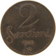 LATVIA 2 SANTIMI 1928  #a014 0207 - Latvia