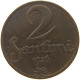 LATVIA 2 SANTIMI 1926  #a085 0701 - Letonia