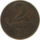 LATVIA 2 SANTIMI 1926  #a066 0757 - Latvia