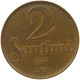 LATVIA 2 SANTIMI 1922  #s078 0873 - Letland