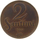 LATVIA 2 SANTIMI 1922  #a085 0713 - Letland