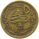 LEBANON 5 PIASTRES 1961  #a080 0757 - Lebanon