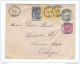 Enveloppe 10 C Oval + TP 46 , 53 Pd. Et 54 X 2 JUMET 1894 Vers Allemagne - Tarif 25 C  -- HH/514 - Omslagen