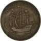 Monnaie, Grande-Bretagne, George VI, 1/2 Penny, 1951, TB+, Bronze, KM:868 - C. 1/2 Penny