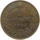 ITALY 2 CENTESIMI 1898 R Umberto I (1878-1900) #t158 0127 - 1878-1900 : Umberto I