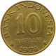 INDONESIA 10 RUPIAH 1974  #s080 0559 - Indonesien