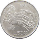 ITALY 500 LIRE 1961  #s048 0335 - 500 Lire