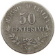 ITALY 50 CENTESIMI 1863 N Vittorio Emanuele II. 1861 - 1878 #s074 0655 - 1861-1878 : Vittoro Emanuele II