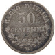 ITALY 50 CENTESIMI 1863 N Vittorio Emanuele II. 1861 - 1878 #c052 0243 - 1861-1878 : Vittoro Emanuele II