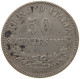 ITALY 50 CENTESIMI 1863 M Vittorio Emmanuele II. (1861-1878) #t061 0457 - 1861-1878 : Vittoro Emanuele II