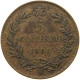 ITALY 5 CENTESIMI 1861 M Vittorio Emanuele II. 1861 - 1878 #s077 0337 - Andere & Zonder Classificatie