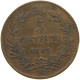 ITALY 5 CENTESIMI 1861 M Vittorio Emanuele II. 1861 - 1878 #a042 0283 - Andere & Zonder Classificatie