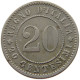 ITALY 20 CENTESIMI 1894 KB UMBERTO I. 1878-1900 #s072 0299 - 1878-1900 : Umberto I.