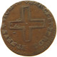 ITALY STATES SARDINIA 2 DENARI  OFF-CENTER #t132 0465 - Italian Piedmont-Sardinia-Savoie