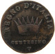 ITALY STATES NAPOLEON I. CENTESIMO 1809 V Napoleon I. (1804-1814, 1815) #c082 0319 - Napoleonic