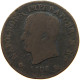 ITALY STATES NAPOLEON I. CENTESIMO 1808 M Napoleon I. (1804-1814, 1815) #c083 0547 - Napoleonic