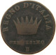 ITALY STATES NAPOLEON I. CENTESIMO 1808 B Napoleon I. (1804-1814, 1815) #t140 0599 - Napoleontisch