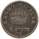 ITALY STATES NAPOLEON I. 5 SOLDI 1810 M Napoleon I. (1804-1814, 1815) #t061 0465 - Napoleoniche