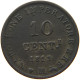 ITALY STATES NAPOLEON I. 10 CENTESIMI 1813 M Napoleon I. (1804-1814, 1815) #t144 0919 - Napoleoniche