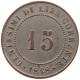 ITALY STATES VENICE VENEZIA 15 CENTESIMI 1848  #t092 0473 - Venetië