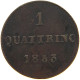 ITALY STATES TUSCANY QUATTRINO 1853  #t158 0223 - Toscane