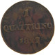 ITALY STATES TUSCANY QUATTRINO 1827 Leopoldo II Di Lorena (1824-1859) #t016 0319 - Toscana