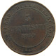 ITALY STATES TUSCANY 5 CENTESIMI 1859  #t140 0547 - Tuscan