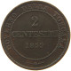 ITALY STATES TUSCANY 2 CENTESIMI 1859  #c006 0235 - Toscana