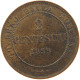 ITALY STATES TUSCANY 2 CENTESIMI 1859 Vittorio Emanuele II. 1859-1861-1878 #t016 0367 - Toscana