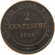 ITALY STATES TUSCANY 2 CENTESIMI 1859  #s036 0713 - Toscana