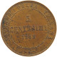 ITALY STATES TOSCANA 5 CENTESIMI 1859 Vittorio Emanuele II. 1859/1861-1878 #t016 0345 - Tuscan