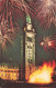 CANADA - Feux D'artifice Sur La Colline Du Parlement Et Flamme Du Centenaire Avec La Tour De La Paix - Carte Postale - Ottawa