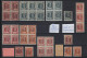 LOT HOUYOUX TYPO  O.a. Met Curiositeiten  " DUBBELDRUK En HARMONICAPLOOI + KLEURVARIANT Op Nr. 193 " . LOT 226 - Typos 1922-31 (Houyoux)