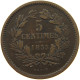 LUXEMBOURG 5 CENTIMES 1855 Willem III. 1849-1890 #c010 0109 - Luxembourg