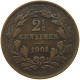 LUXEMBOURG 2 1/2 CENTIMES 1901 Adolph 1890 - 1905 #c081 0363 - Lussemburgo