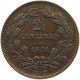 LUXEMBOURG 2 1/2 CENTIMES 1901 Adolph 1890 - 1905 #c019 0267 - Luxembourg