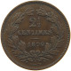 LUXEMBOURG 2 1/2 CENTIMES 1870 Willem III. 1849-1890 #c002 0359 - Luxembourg