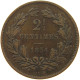 LUXEMBOURG 2 1/2 CENTIMES 1854 Willem III. 1849-1890 #c063 0307 - Luxembourg