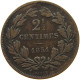 LUXEMBOURG 2 1/2 CENTIMES 1854 Willem III. 1849-1890 #a016 0143 - Luxembourg