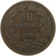 LUXEMBOURG 10 CENTIMES 1870 Willem III. 1849-1890 #a083 0465 - Luxembourg