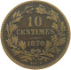 LUXEMBOURG 10 CENTIMES 1870 Willem III. 1849-1890 #a041 0123 - Luxembourg