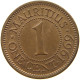 MAURITIUS CENT 1969 Elizabeth II. (1952-2022) #c036 0695 - Mauricio