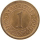 MAURITIUS CENT 1969 Elizabeth II. (1952-2022) #s023 0389 - Mauritius