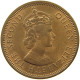 MAURITIUS 2 CENTS 1959 Elizabeth II. (1952-2022) #a095 0473 - Mauritius