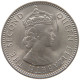 MAURITIUS 1/4 RUPEE 1964 Elizabeth II. (1952-2022) #s061 0499 - Mauricio