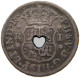 MARTINIQUE REAL 1754 BIT CUT OUT 1 REAL 1754 VERY RARE HEART #t064 0021 - Other - America