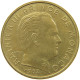 MONACO 20 CENTIMES 1962 Rainier III. (1949-2005) #a094 0485 - 1960-2001 Nouveaux Francs