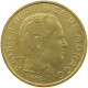 MONACO 20 CENTIMES 1962 Rainier III. (1949-2005) #a094 0467 - 1960-2001 Nouveaux Francs