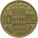 MONACO 10 FRANCS 1950  #s073 0795 - 1949-1956 Old Francs