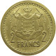 MONACO 2 FRANCS 1945 LOUIS II. (1922-1949) #a080 0889 - 1922-1949 Louis II.